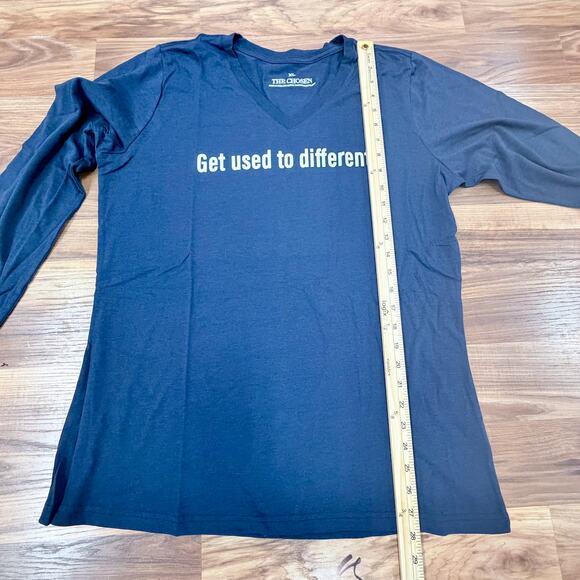 The CHOSEN NWT NAVY Unisex L/S XL Graphic T-Shirt Christian Faith Jesus - Picture 5 of 6